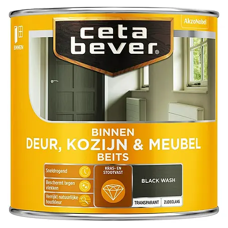 Cetabever  Beits voor kozijnen en deuren Transparant AC 0597 Black Wash