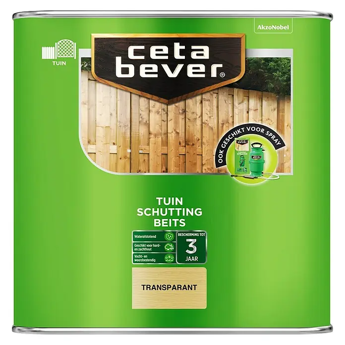 Cetabever Schuttingbeits Transparant - Transparant, 2,5 l - Vooraanzicht