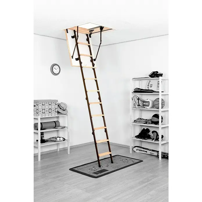 Tavanske stepenice Mini - D x Š: 80 x 60 cm, Toplinska izolacija: 1,22 W/m²K - Živopisni prikaz