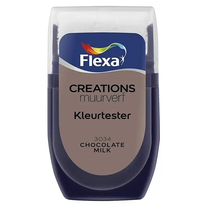 Flexa Creations Kleurtester - Chocolate Milk, 30 ml - Vooraanzicht