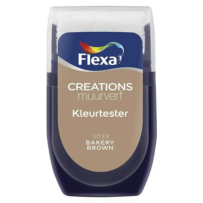 Flexa Creations Kleurtester - Bakery Brown, 30 ml - Vooraanzicht
