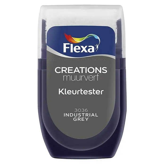 Flexa Creations Kleurtester - Industrial Grey, 30 ml - Vooraanzicht