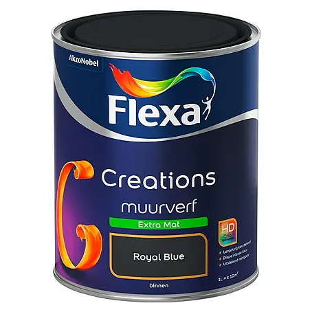Flexa Creations Muurverf Extra Mat Royal Blue