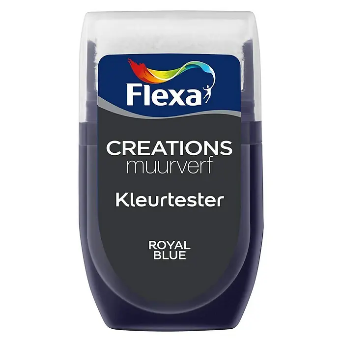 Flexa Creations Kleurtester - Royal Blue, 30 ml - Vooraanzicht