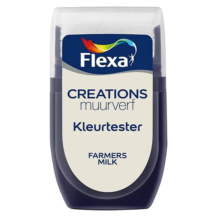 Flexa Creations Kleurtester - Farmers Milk, 30 ml - Vooraanzicht