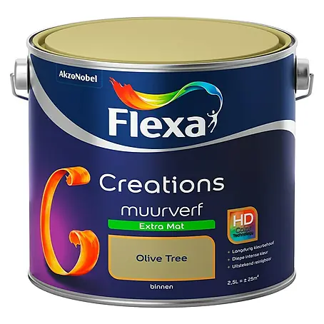 Flexa Creations Muurverf Extra Mat Olive Tree