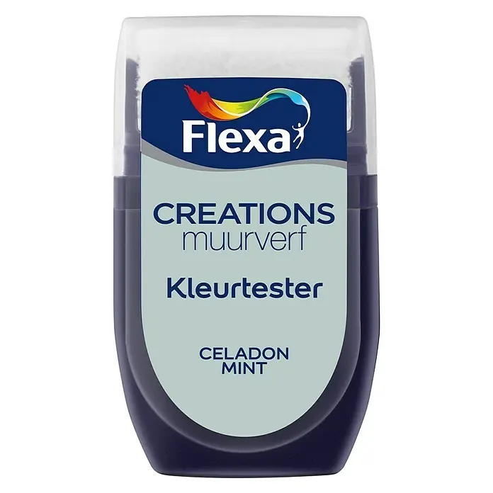 Flexa Creations Kleurtester - Celadon Mint, 30 ml - Vooraanzicht