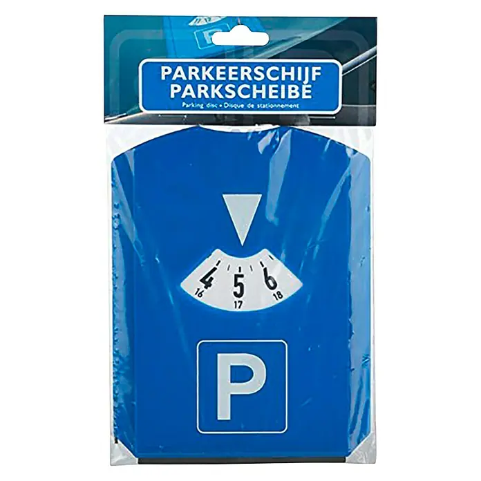 Parkeerschijf - Blauw - Top-down weergave