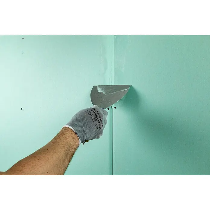 Knauf Fugenspachtel Uniflott Finish imprägniert - 6 kg, Gebrauchsfertig - Anwendungsbeispiel
