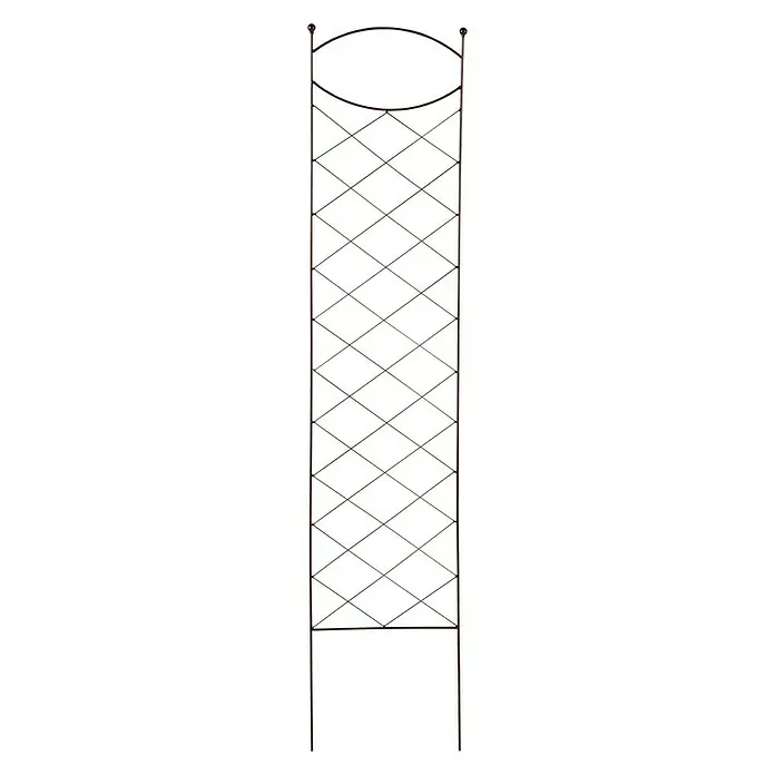 Floraworld Zierspalier Ligurien - 39 x 180 cm, Stahl, Rostoptik - Vorderansicht