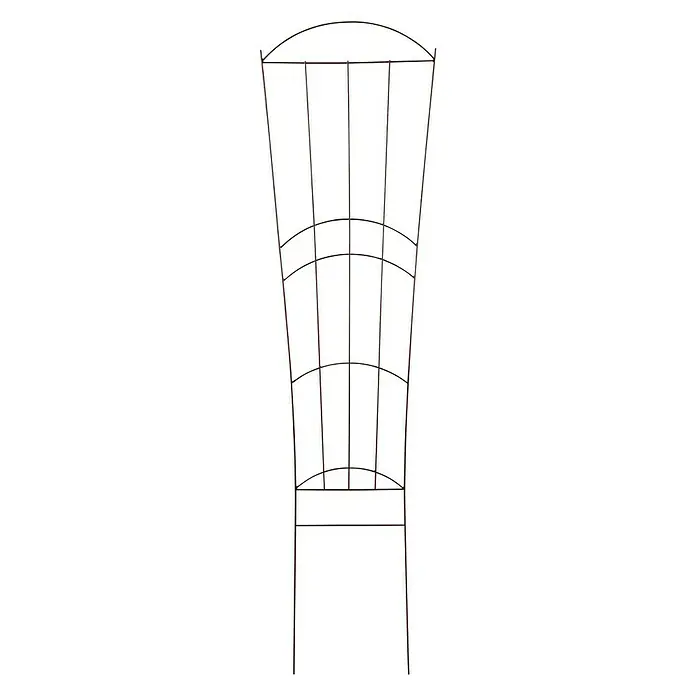 Floraworld Zierspalier Sizilien - 46 x 170 cm, Stahl, Rostoptik - Vorderansicht