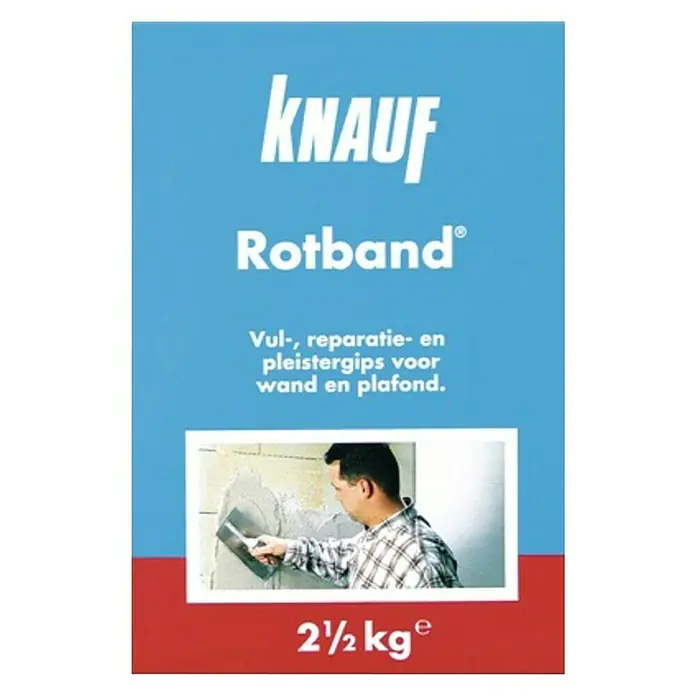 Knauf Binnenpleister Rotband 2,5 kg - 2,5 kg - Vooraanzicht