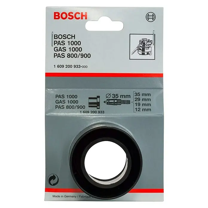Bosch Adaptador de aspiración - Diámetro: 35 mm, Diámetro reducción: 19 mm - Vista descendente