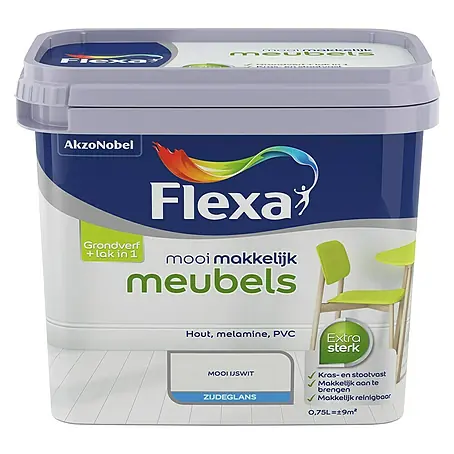 Flexa Mooi Makkelijk Kleurlak Meubels Mooi IJswit