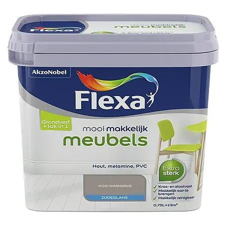 Flexa Mooi Makkelijk Kleurlak Meubels Mooi Warmgrijs