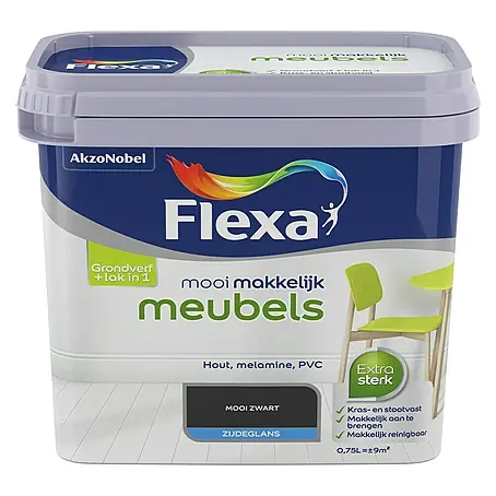 Flexa Mooi Makkelijk Kleurlak Meubels Mooi Zwart