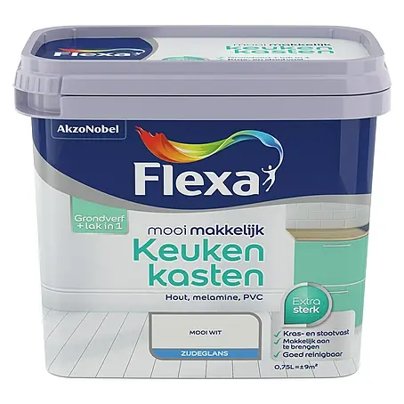 Flexa Mooi Makkelijk Kleurlak Keukenkasten Mooi Wit