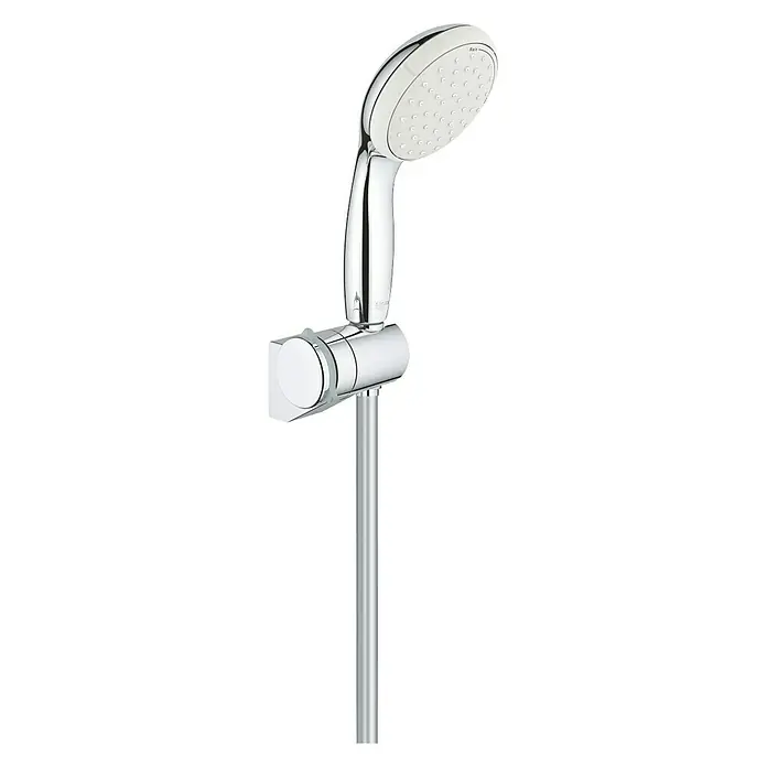 Grohe Tempesta Brause-Set 100 - Anzahl Funktionen: 2 Stk., Durchmesser Handbrause: 10 cm, Chrom - Diagonale Ansicht