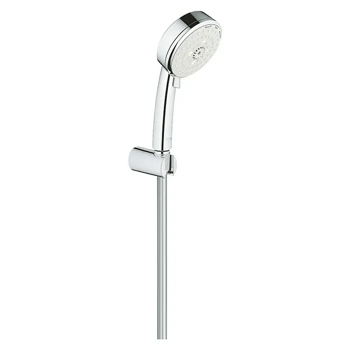 Grohe Tempesta Cosmopolitan Brause-Set 100 - Anzahl Funktionen: 3 Stk., Durchmesser Handbrause: 10 cm, Chrom - Diagonale Ansicht