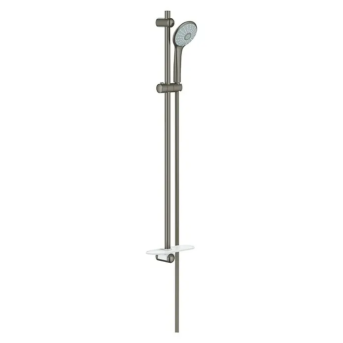 Grohe Euphoria Brausegarnitur Massage - Lochabstand: 77 cm - 92 cm, Art Strahl: Rain, SmartRain, Massage, Hard Graphite - Diagonale Ansicht