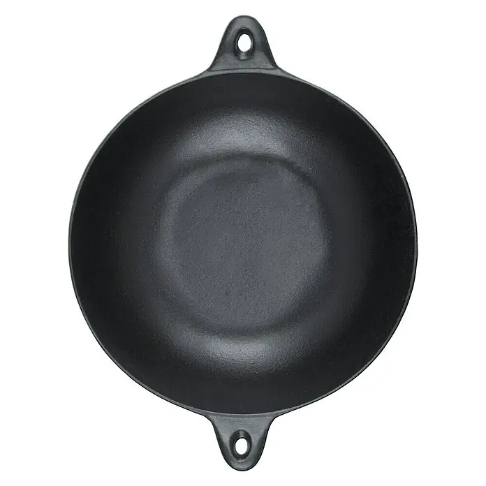 Kingstone KMS Grillwok - Gietijzer, 39 x 30,5 x 7,5 cm - Top-down weergave