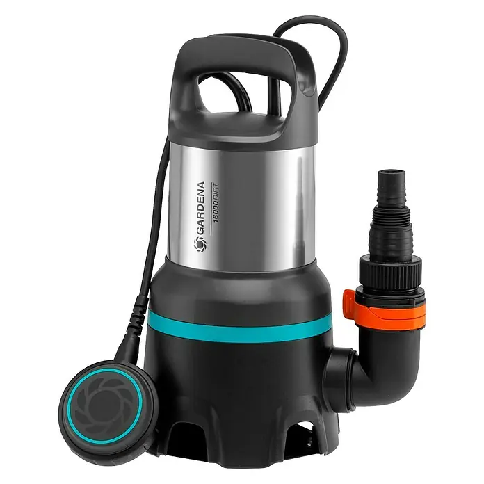 Gardena Pumpa za otpadnu vodu 16000 - Maksimalni protok: 16.000 l/h - Pogled s desne strane