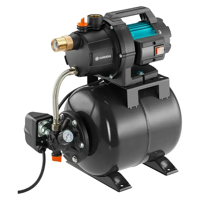 Gardena Waterpomp 3700/4 - 0,8 kW, Max. waterdoorvoer: 3.700 l/u - Diagonaal zicht