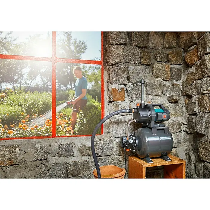 Gardena Waterpomp 3700/4 - 0,8 kW, Max. waterdoorvoer: 3.700 l/u - Toepassingsvoorbeeld