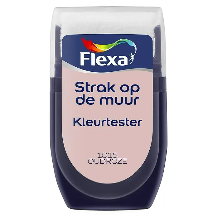 Flexa Strak op de Muur Kleurtester - Oudroze, 30 ml, Mat - Vooraanzicht