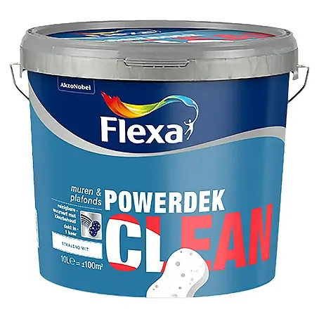 Flexa Powerdek Muurverf Clean RAL 9010 Stralend Wit