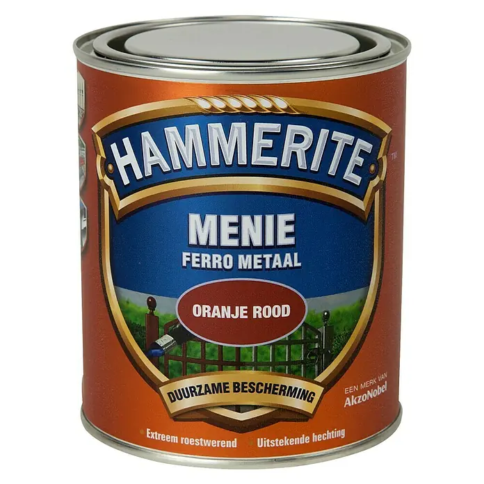 Hammerite Grondverf Menie Oranje Rood - 750 ml - Vooraanzicht