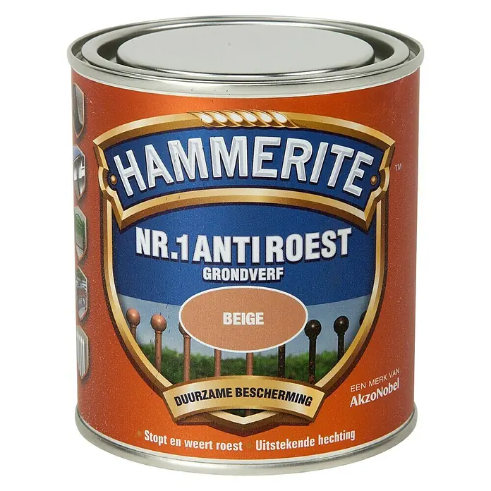 Hammerite Nr. 1 Grondverf Anti Roest Beige - 500 ml - Vooraanzicht