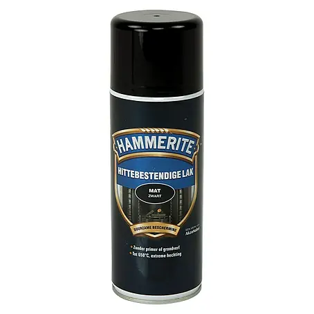 Hammerite  Metaallak Hittebestendig Mat Zwart