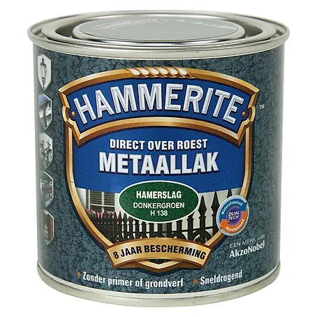 Hammerite  Metaallak Hamerslag Donkergroen H138