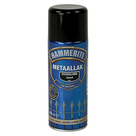 Hammerite  Metaallak Hoogglans Zwart S060