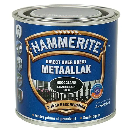 Hammerite  Metaallak Hoogglans Standgroen S038