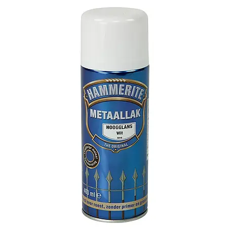 Hammerite  Metaallak Hoogglans Wit S010
