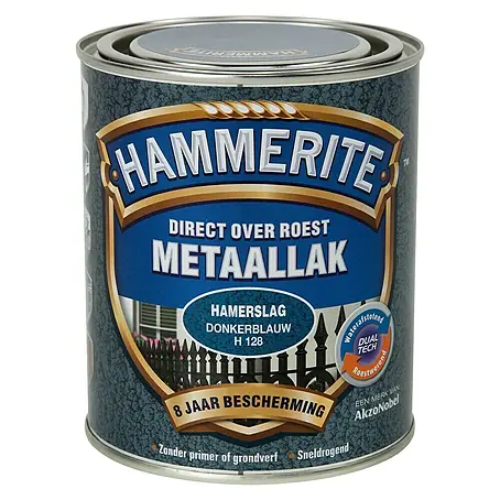 Hammerite  Metaallak Hamerslag Donkerblauw H128