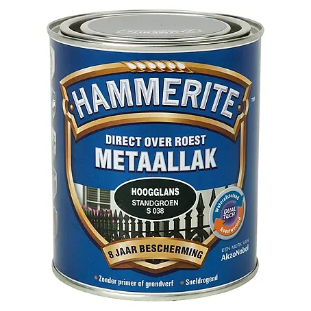 Hammerite  Metaallak Hoogglans Standgroen S038