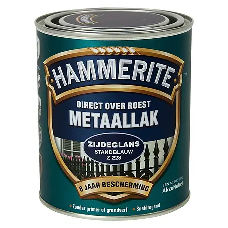 Hammerite  Metaallak Structuur Zijdeglans Standblauw Z238