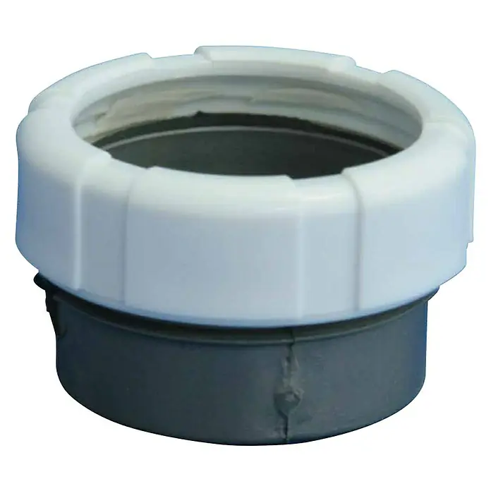 Tecnoagua Manguito de unión para tubos PVC con tubos lisos M - 40 mm, 1½", PVC - Vista frontal