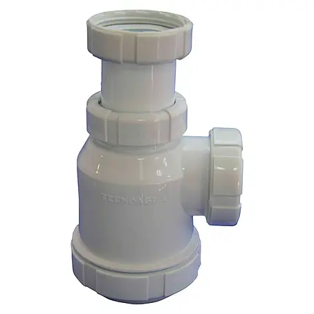 Tecnoagua  Sifón de botella extensible con tuerca loca