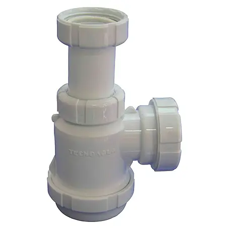 Tecnoagua  Sifón de botella extensible con tuerca loca