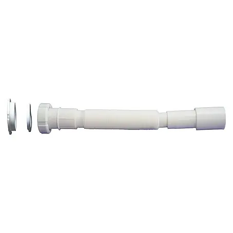 Tecnoagua  Sifón extensible dual con tuerca loca 300-900 mm