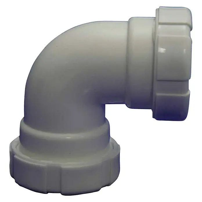 Tecnoagua Codo H-H - 1½", 90 °, Blanco - Vista de perfil derecho