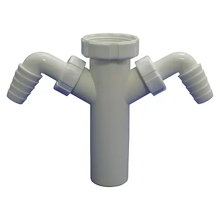 Tecnoagua  Racor doble de vaciado para lavadora