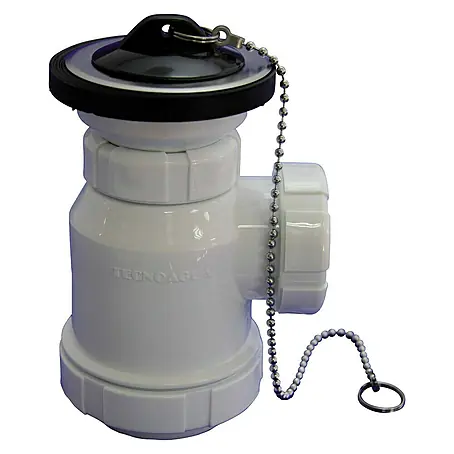 Tecnoagua  Sifón de botella extensible con válvula