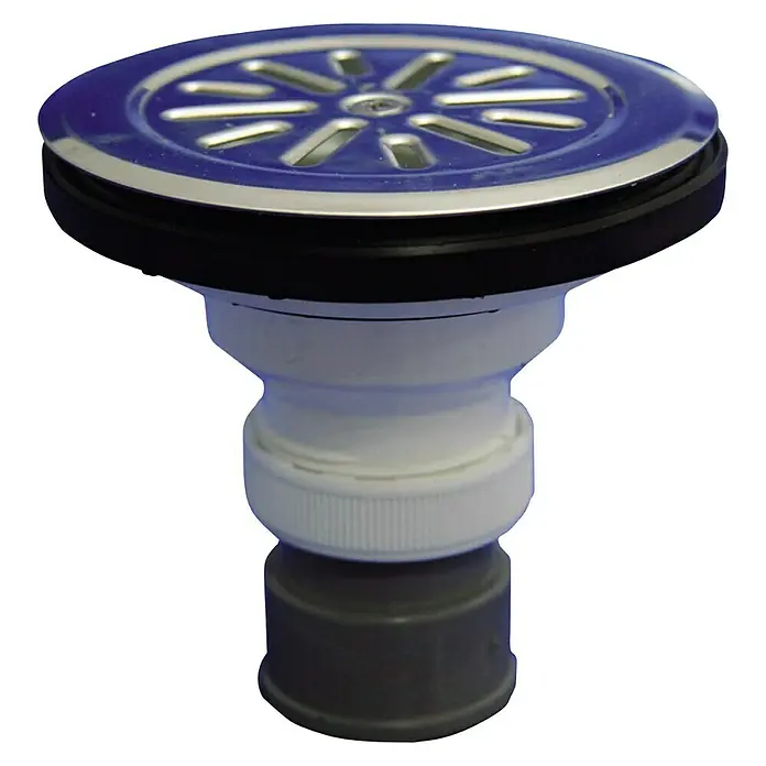 Tecnoagua Válvula de desagüe vertical para plato de ducha - 85 mm, 1½" - Vista frontal