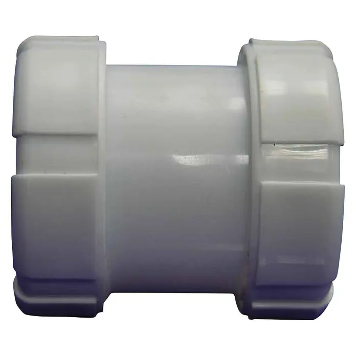 Tecnoagua Manguito H-H - 1½", Blanco - Vista de perfil derecho