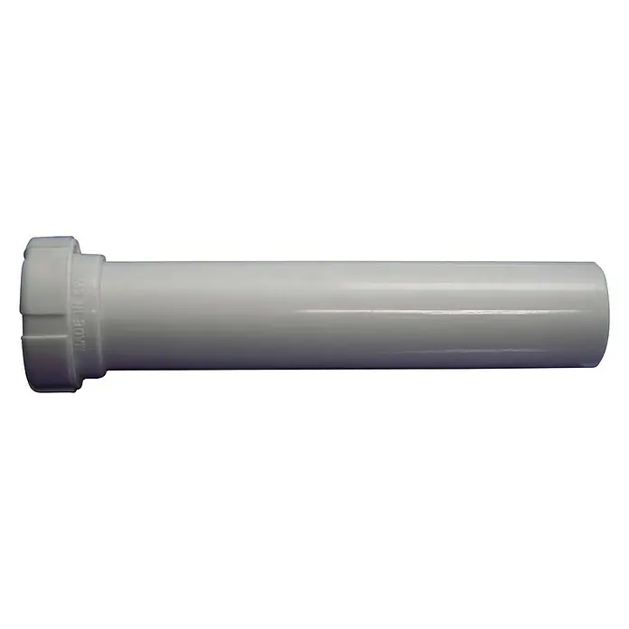 Tecnoagua Alargadera roscada una tuerca - 40 mm, 1½", Blanco - Vista de perfil derecho